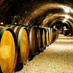 Old-wine-barrels-in-a-wine-cellar